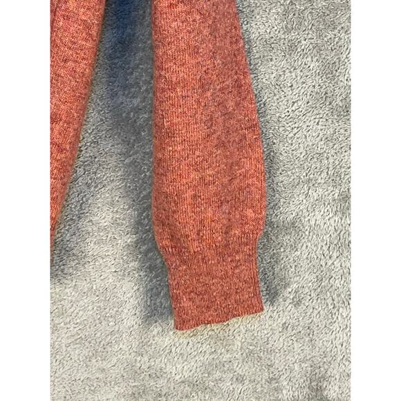 VTG Andrew Steward Sweater XS 36" Pink Lambswool Neck Tie Preppy Academia - Picture 4 of 11